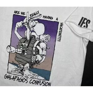 Vintage Nomada Galapagos‎ T-Shirt Comics Wilo Graphic Tee Vacation Retro S RARE